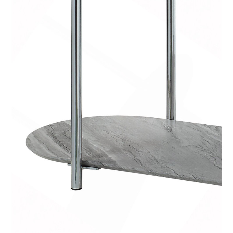 Yukino Gray High Gloss Sofa Table