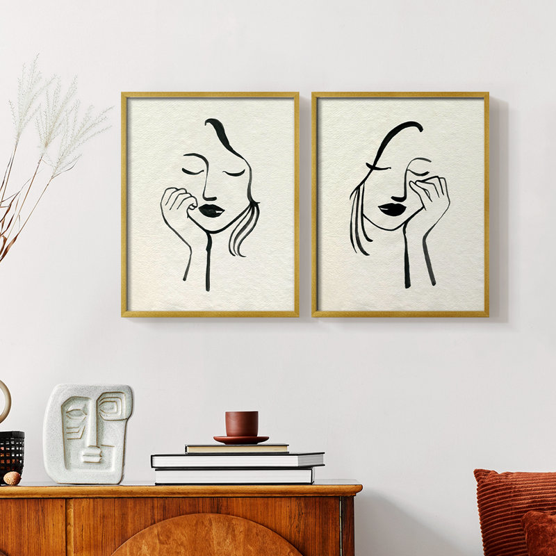 Day Dreamer I - reproduction encadrée de qualité supérieure - prête à être accrochée - aucun clou requis - aucun clou requis
