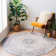 Labarbera Vintage Machine Washable Beige Non-Slip Backing Area Rug