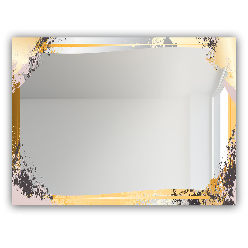 Miroir de salle de bain / coiffeuse glam, H 29,5 po x l 39,4 po