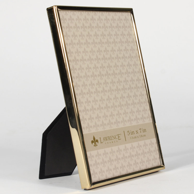 Kjetil Gold Metal Gilded Picture Frame, 5" x 7"