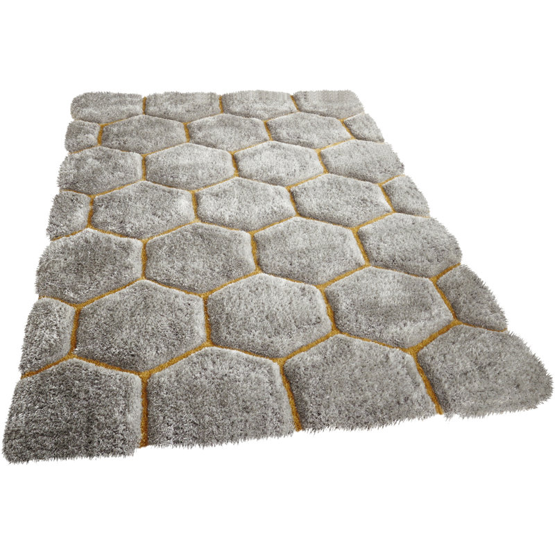 Noble House area rug Hand Tufted Rectangle Grey, Rectangle 120 x 170cm