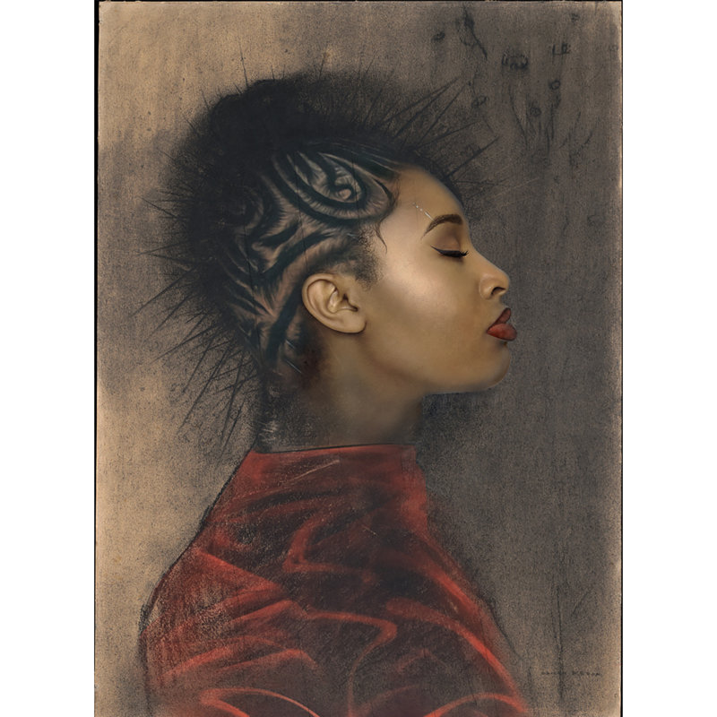 Dark Profile by Anna Wilczopolska-Jasyk - No Frame Print