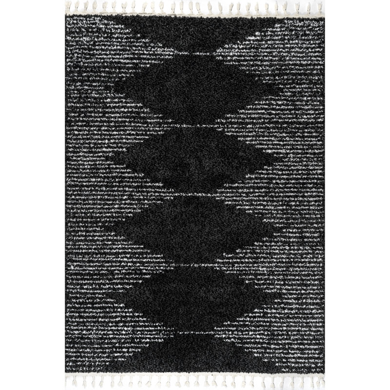 Tapis noir / gris Martins Performance, Rectangle 5 pi 3 po x 7 pi 7 po