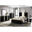 Table de chevet pour chambre à coucher en noir et blanc - Mobilier contemporain à deux tiroirs-715729553