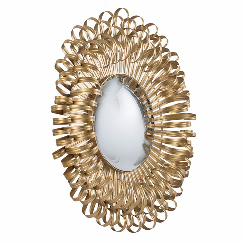 27" in Sunburst Design Wall Mirror