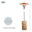 Chauffage de terrasse sur pied au propane de 48 000 BTU