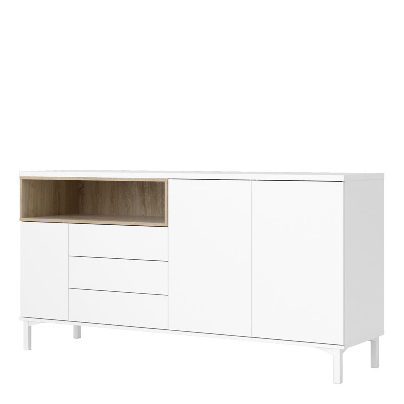 Royall Sideboard, White/Oak