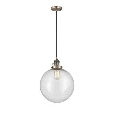Luminaire suspendu sphère 1 lumière Birney