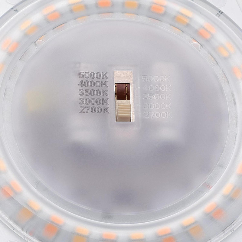 Makira Acrylic LED Flush Mount, White, 1.25" H x 7.5" W x 7.5" D