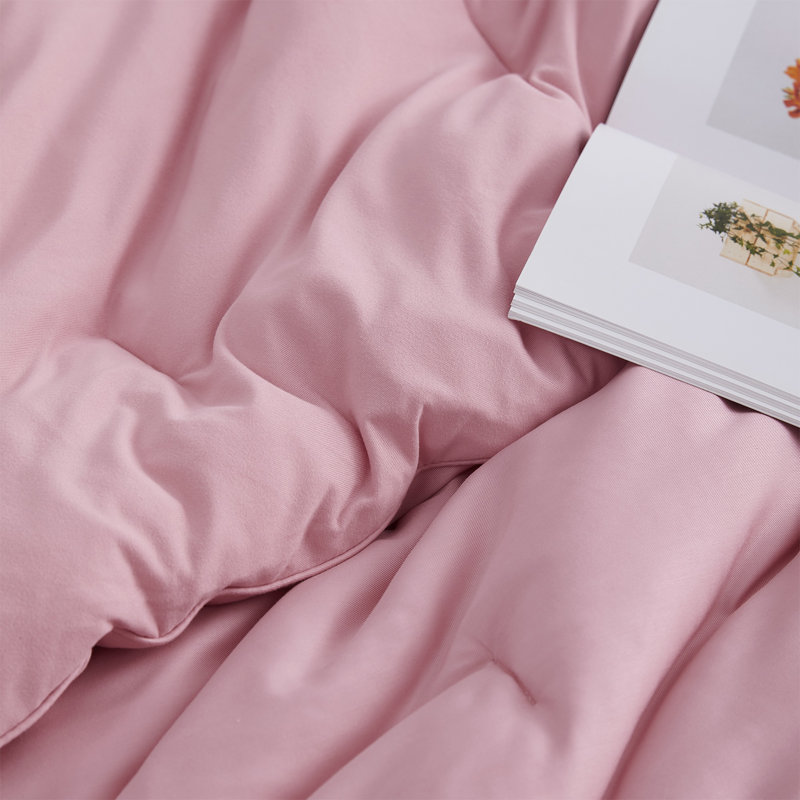 Ensemble d'édredon surdimensionné rose bonbon Comon, Édredon pour très grand lit + 2 très grandes ta