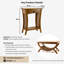 Lukats 60cm Solid Wood Console Table