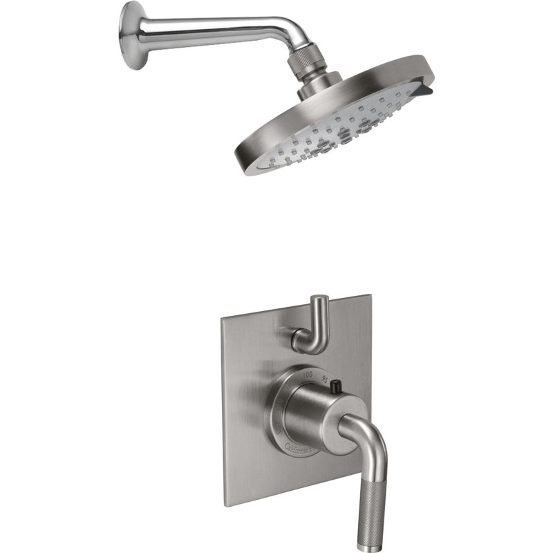 Descanso 2.5 GPM Styletherm 0.5" Thermostatic Shower System with Single Shower Head, Polished Nickel