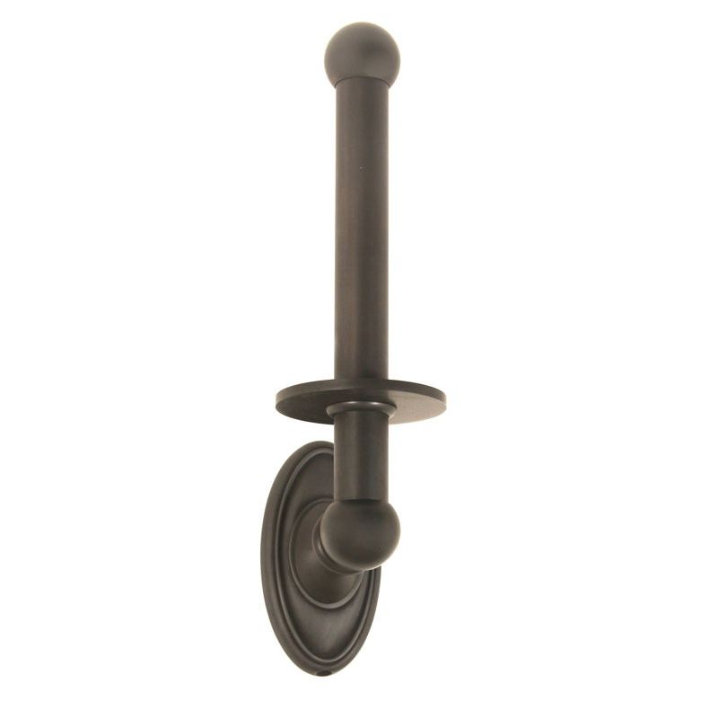 Classic Traditional Wall Mounted Reserve Toilet Paper Holder, Bronze