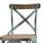 Vintage-Style Oak Bar Stool With Cross Back, Combining Classic Charm And Modern Comfort For Your Home.-74457490
