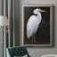 «White Heron Portrait I», peinture sur toile encadrée-2091780314