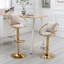 Chaise de bar en velours, conception unique, rotation à 360 degrés, hauteur réglable, ensemble de 2-474088445