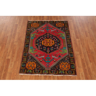 Geometric Wool Traditional Rug 4x5