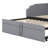 Stylish Upholstered Daybed with Pop-Up Trundle and USB Charging Function-1871052957