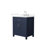 Meuble-lavabo simple autoportant 30 po avec plateau en quartz Beckett