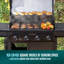 Barbecue au propane à 4 brûleurs, plaque chauffante et charbon de bois avec brûleur latéral Charbroil Pro Series