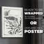 Oiseau de mer de style linogravure III - impression sur toile seulement - non encadrée-2104394275