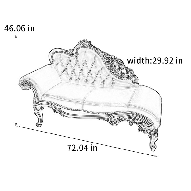 Chaise élégante en bois massif exquis, Orienté à gauche (vu de face)