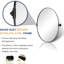  Miroir de salle de bain mural inclinable | Cadre pivotant réglable en acier inoxydable-704742553-714778319