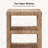 Josephina 19" W Grass Rope End Table with Two Open Shelves