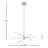Jordy 6 - Light Dimmable Sputnik Modern Linear Chandelier-1914678624