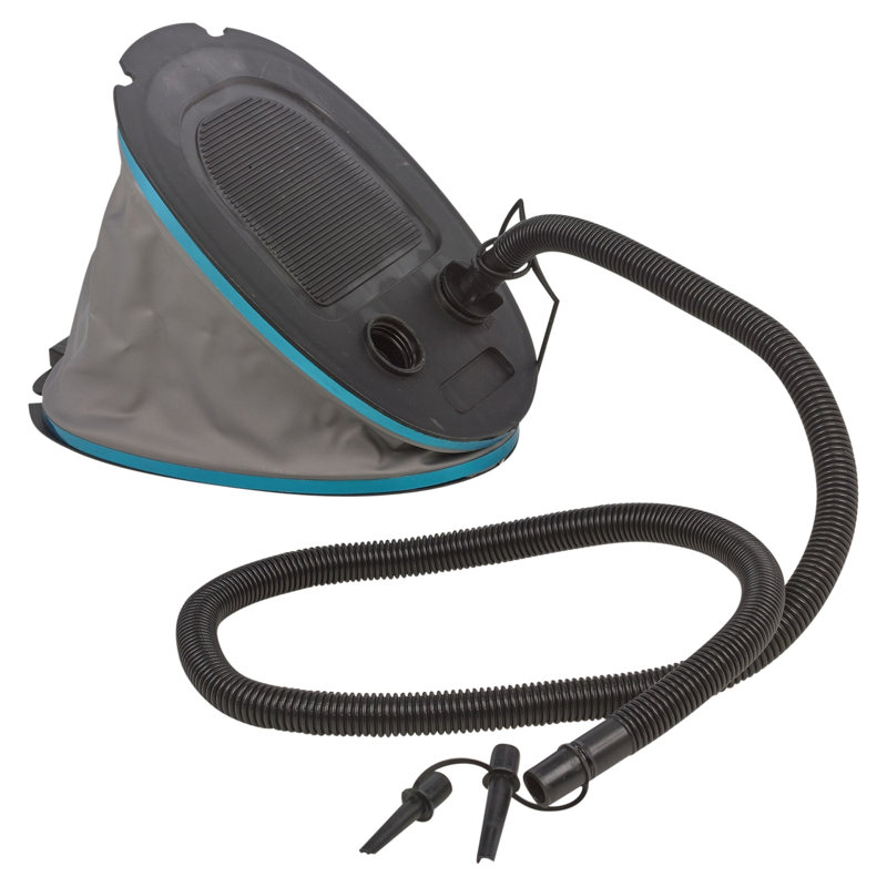 5L Bellows Foot Pump 2.5 Bar 3 Nozzles Air Beds & Inflatables