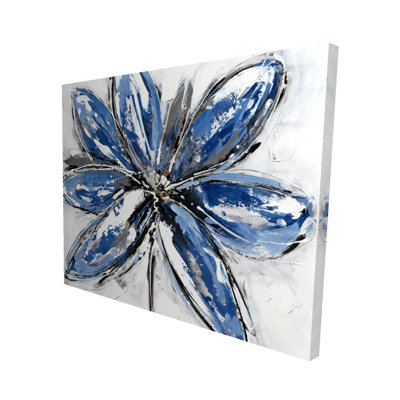 Blue Petal - Classic Blue Botanical Canvas for Home Decor