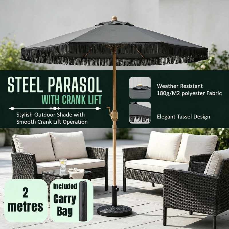 200cm Balcony Parasol