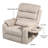 Oversized Lift Chair Lay Flat 74.8" Length, Large Power Lift Recliner For Elderly, Extra Wide Heated Massage Chair For Big And Tall In 24.8" Seat Width, 400 Lbs-1162303634