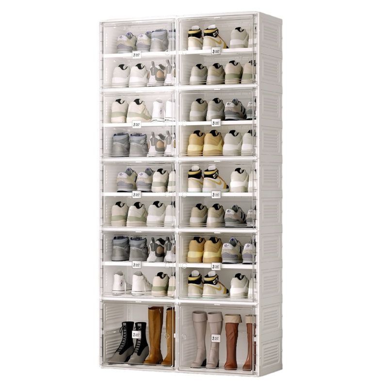 36 Pair Stackable Shoe Storage Box