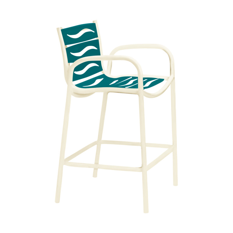Tabouret de bar 28 po Millennia EZ Span ™, Neige, Parchemin