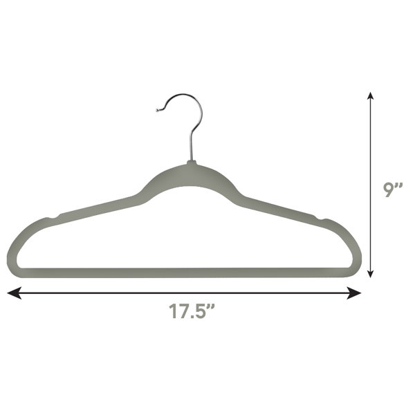 Review -Timmy Plastic Clothes Hangers 50 No Shoulder Bump Suit