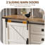 Commodes de style campagnard 60 po avec 4 tiroirs et 2 armoires-515007814