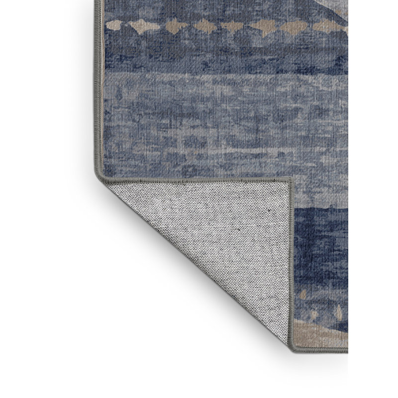 Machine Washable Gray Area Rug, Rectangle 8' x 12'