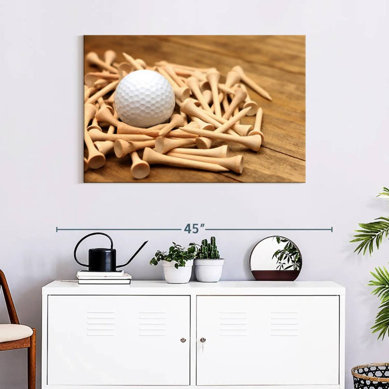 Senne Golf Ball And Tees, 8" H x 12" W