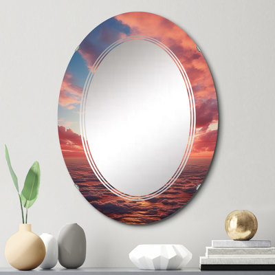 Diorios - Miroir mural nautique et plage ovale