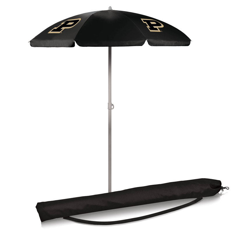 Parasol de plage 5,5 pi Ncaa, Noir, Purdue