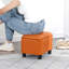 Repose-pieds de rangement en similicuir 16,1 po-850639469