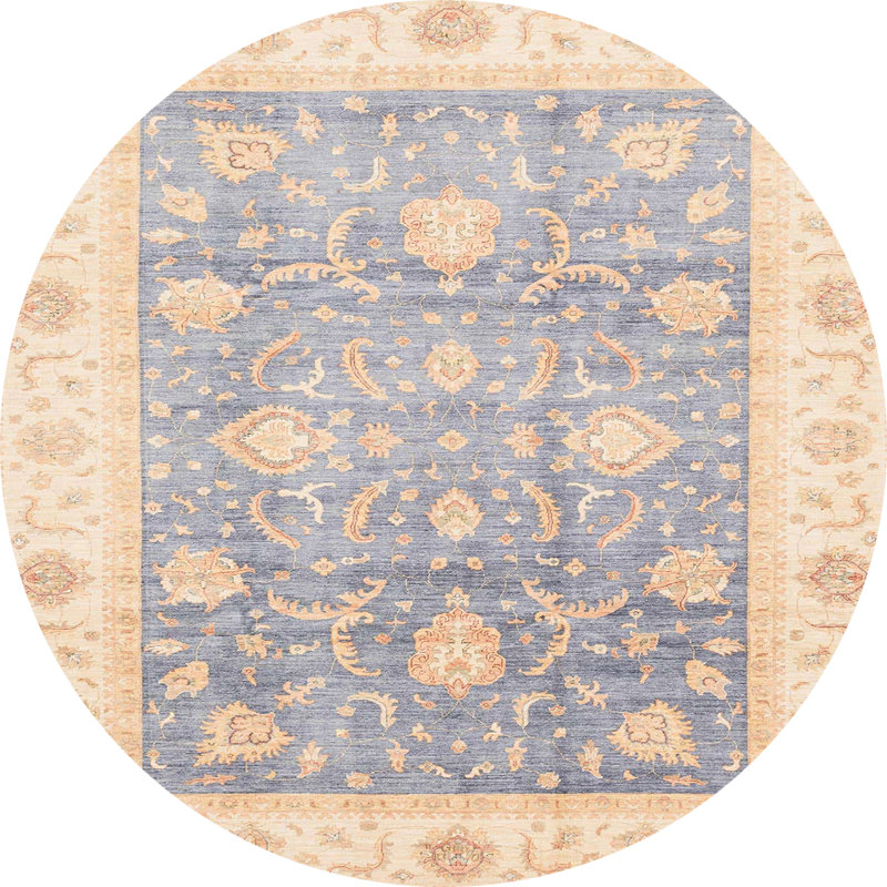 Tapis abstrait moderne 3751ABS3767, Rond 6 pi