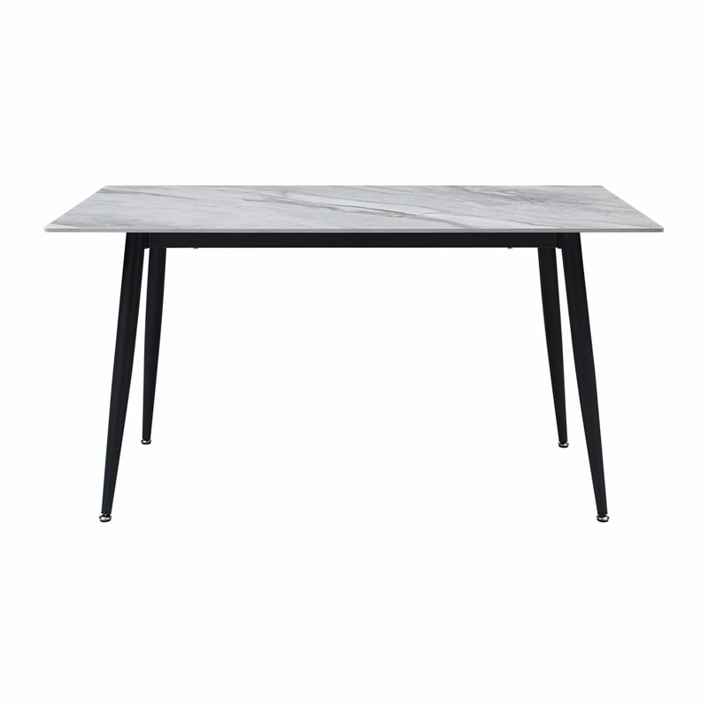 Kiylee Stone Top Metal Base Dining Table