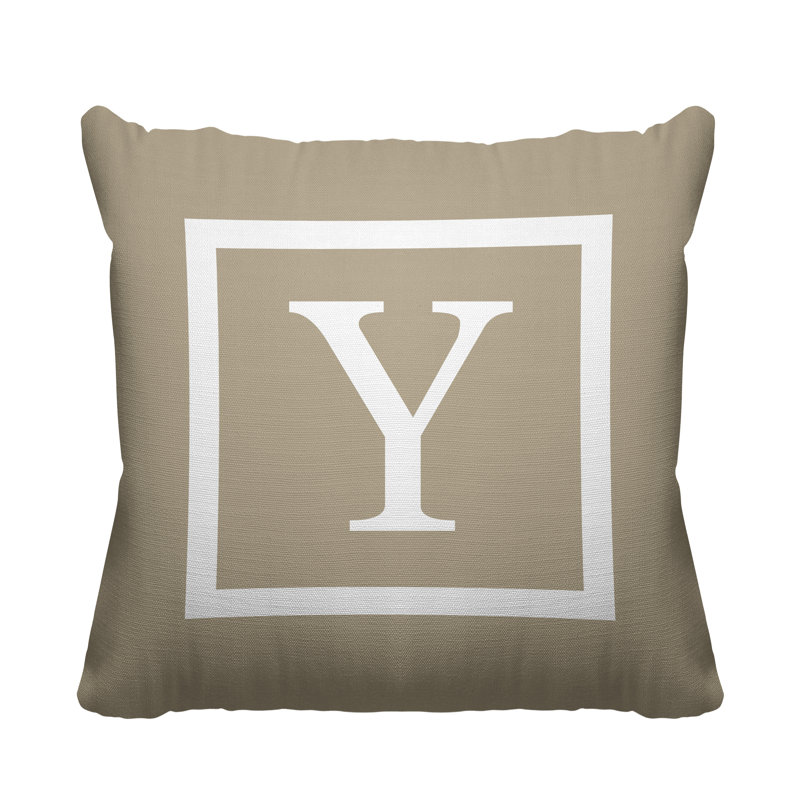 Coussin Colter, Beige, H 15 po x l 15 po, L 15 po x H 15 po