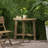Outdoor Half-Round Folding Acacia Wood Bistro Table （Only Include Table)