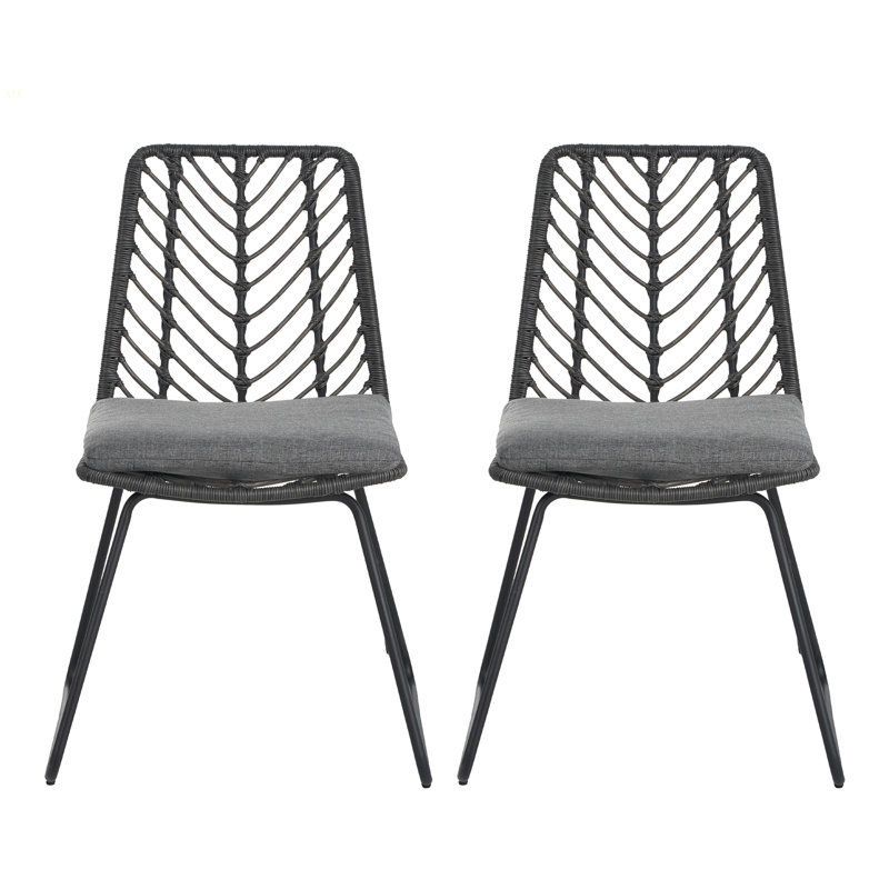 DEJA CHAIR,2PCS With 2 Cushions,Gray
