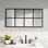 Miroir de fenêtre moderne, miroir mural en verre et en métal, miroir pleine longueur