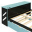 Lit de jour en bois avec lit gigogne simple, bureau et port USB-1889671895